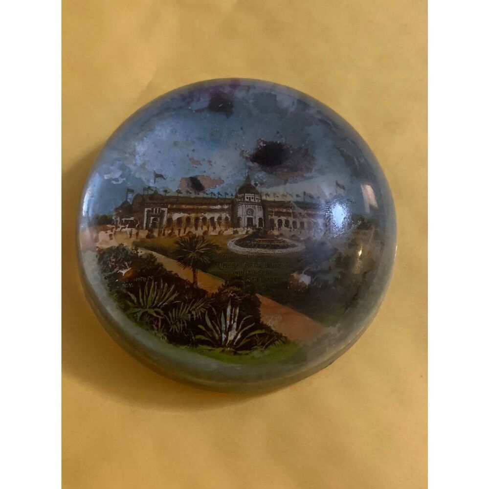 Vintage Paperweight Midwinter Fair 1894 San Francisco ANTIQUE